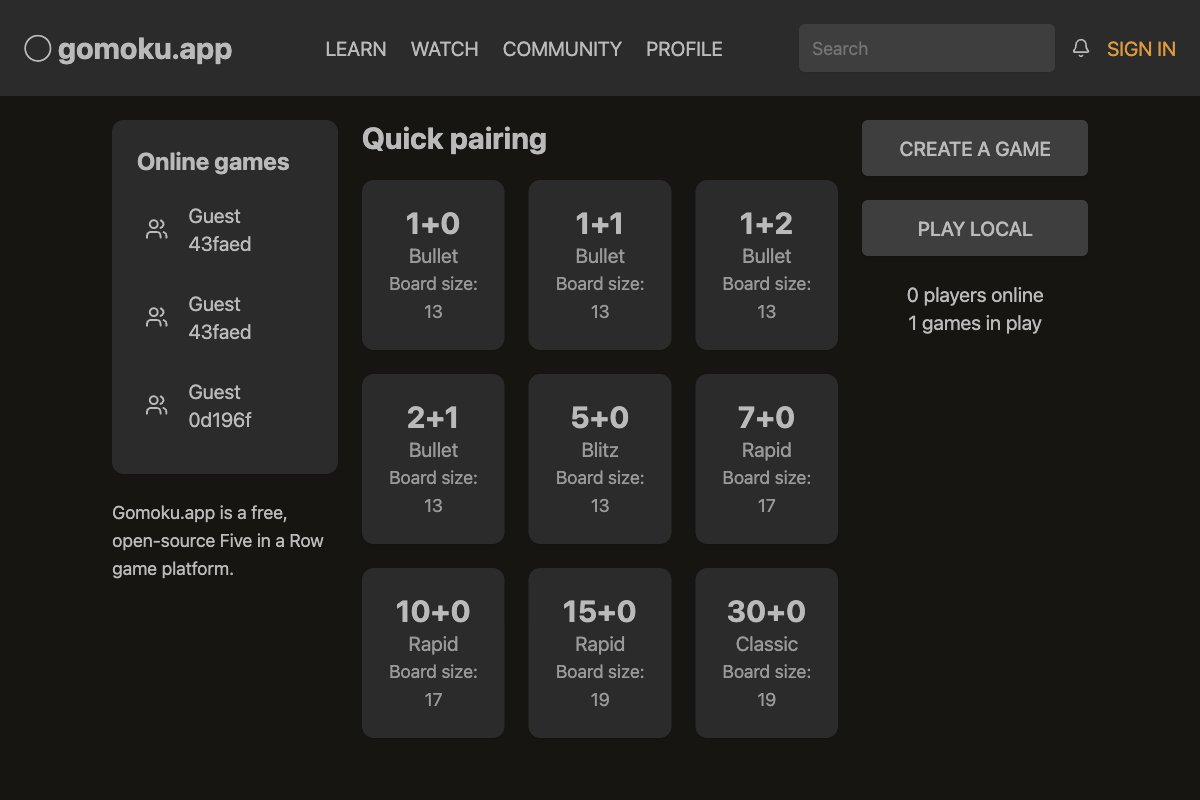 Gomoku project preview
